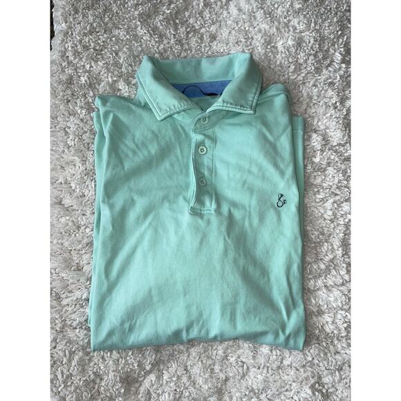 Tackle & Tides Men’s Sz. S Light Green Classic Knit Polo. Soft, Great Quality - Picture 8 of 8